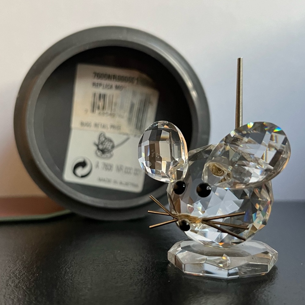 Swarovski Crystal Large Mouse with Base